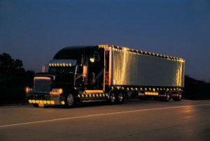 Truck mit Licht bzw. Refelxfolie